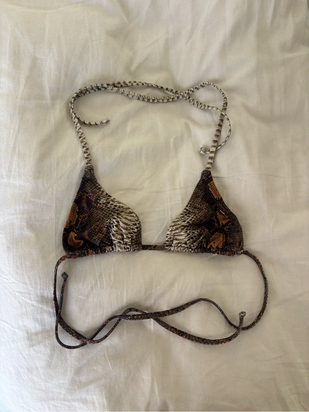 SKIMS Swim Snake-Print Bikini Set Size SM